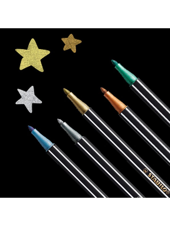 STABILO Premium-Filzstifte ''STABILO Pen 68 metallic'' - 6 Stück günstig kaufen onesize