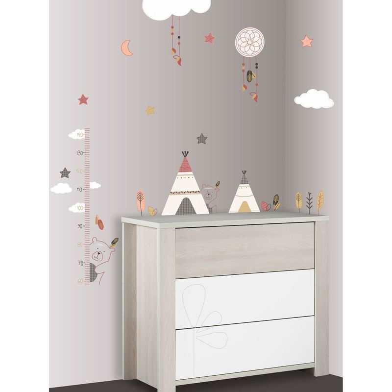 Stickers muraux Ours et Tipi Timouki