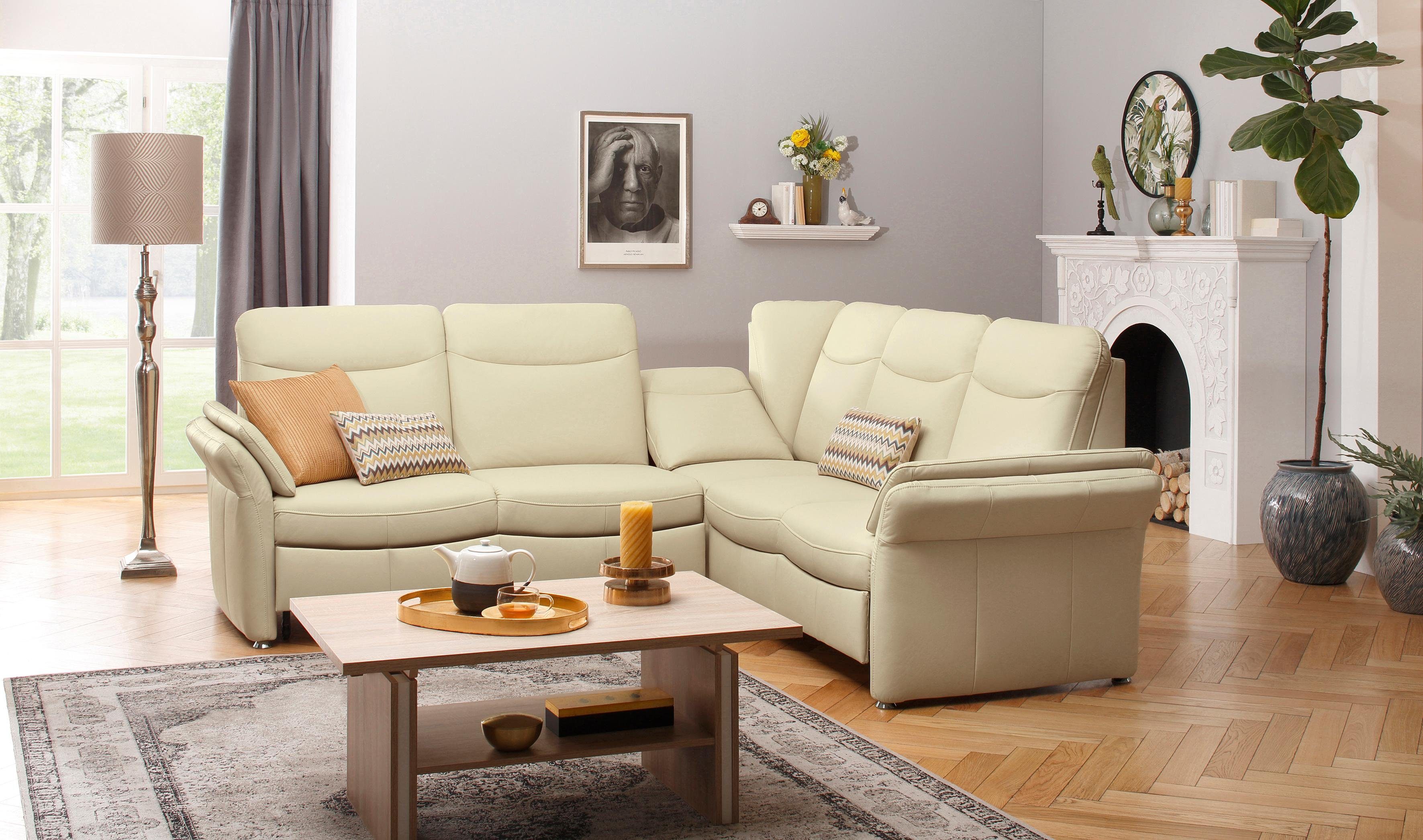 Home affaire Ecksofa Tahoma, mit Armlehnfunktion, wahlweise Bettfunktion, Schublade, Relaxfunktion