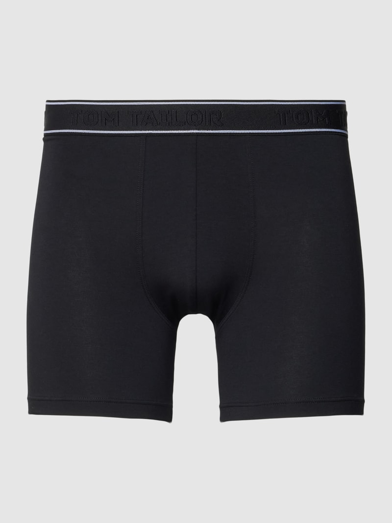 Pants mit Label-Bund im 2er-Pack Modell 'VANCOUVER' in schwarz