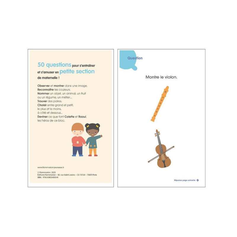 Livre Je suis en maternelle mon quiz de petite section - Père Castor Flammarion
