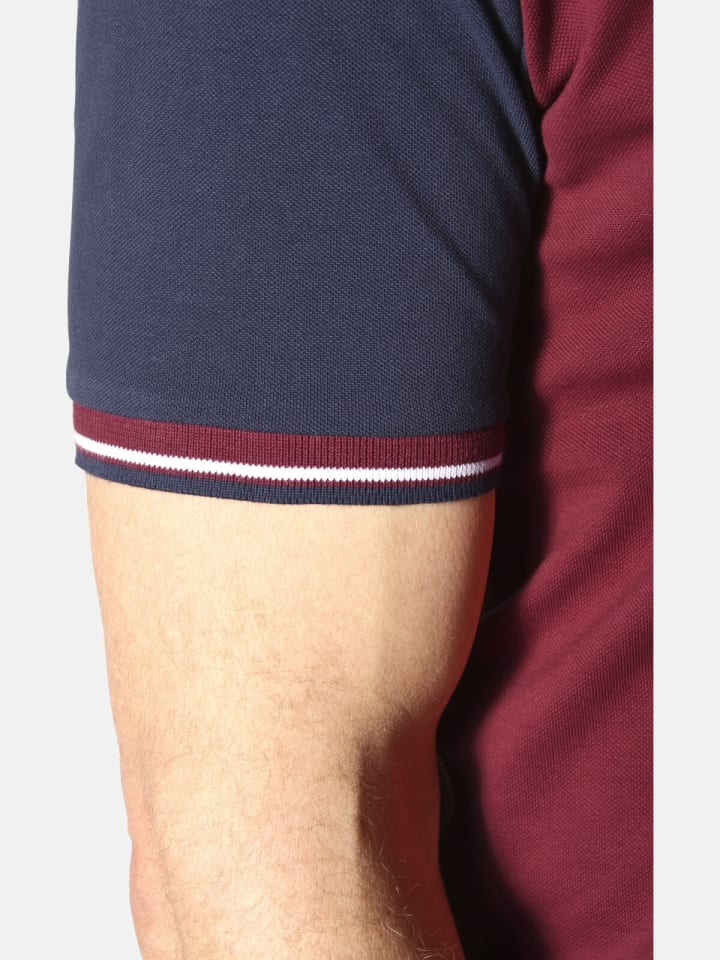 Jan Vanderstorm Poloshirt OLEJORN in dunkelrot günstig kaufen