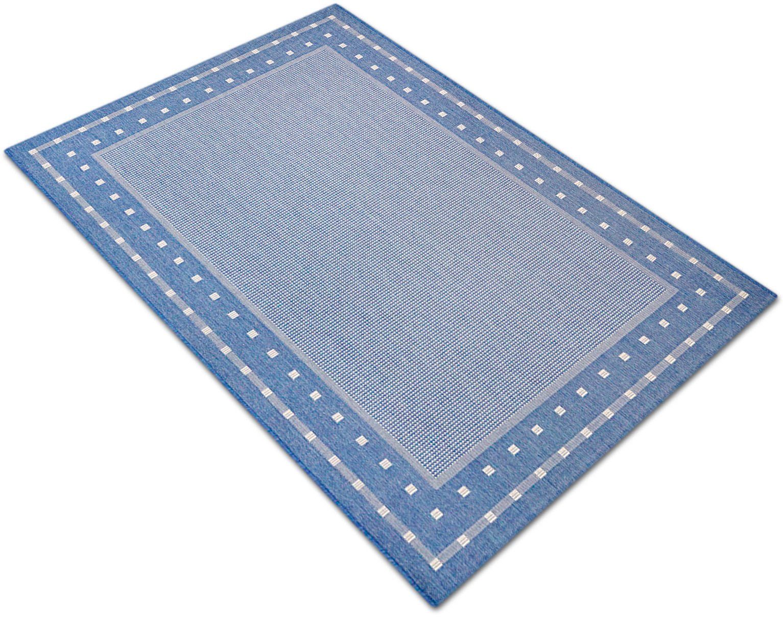 Teppich Belz, Home affaire, rechteckig, Höhe: 5 mm, Flachgewebe, Sisal-Optik, meliert, mit Bordüre, pflegeleicht, Scandi