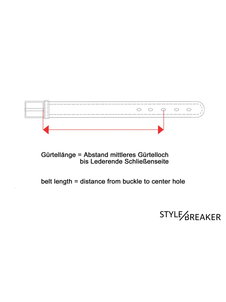 styleBREAKER Gürtel in Weiß günstig kaufen
