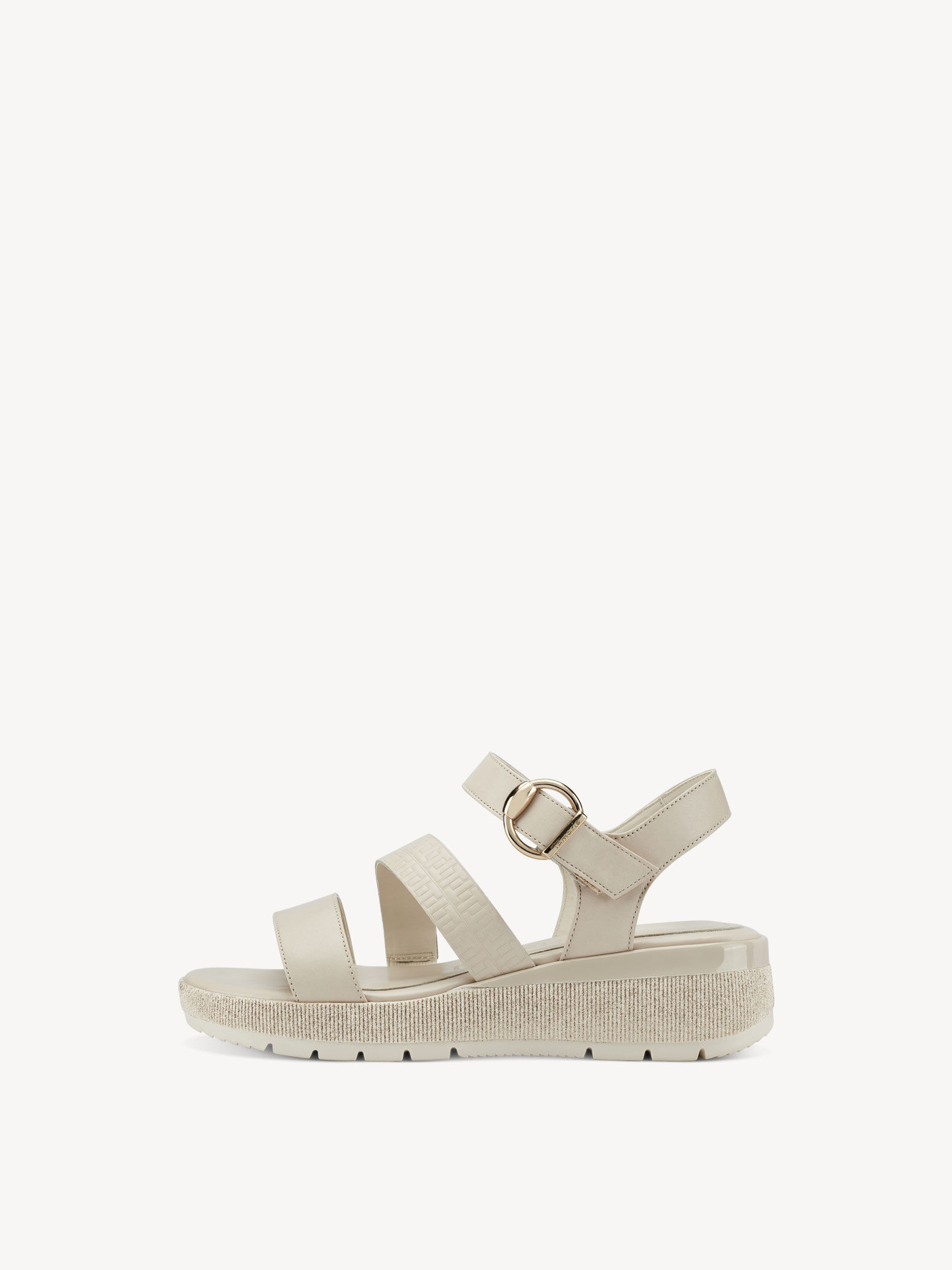 Sandale à talon - beige