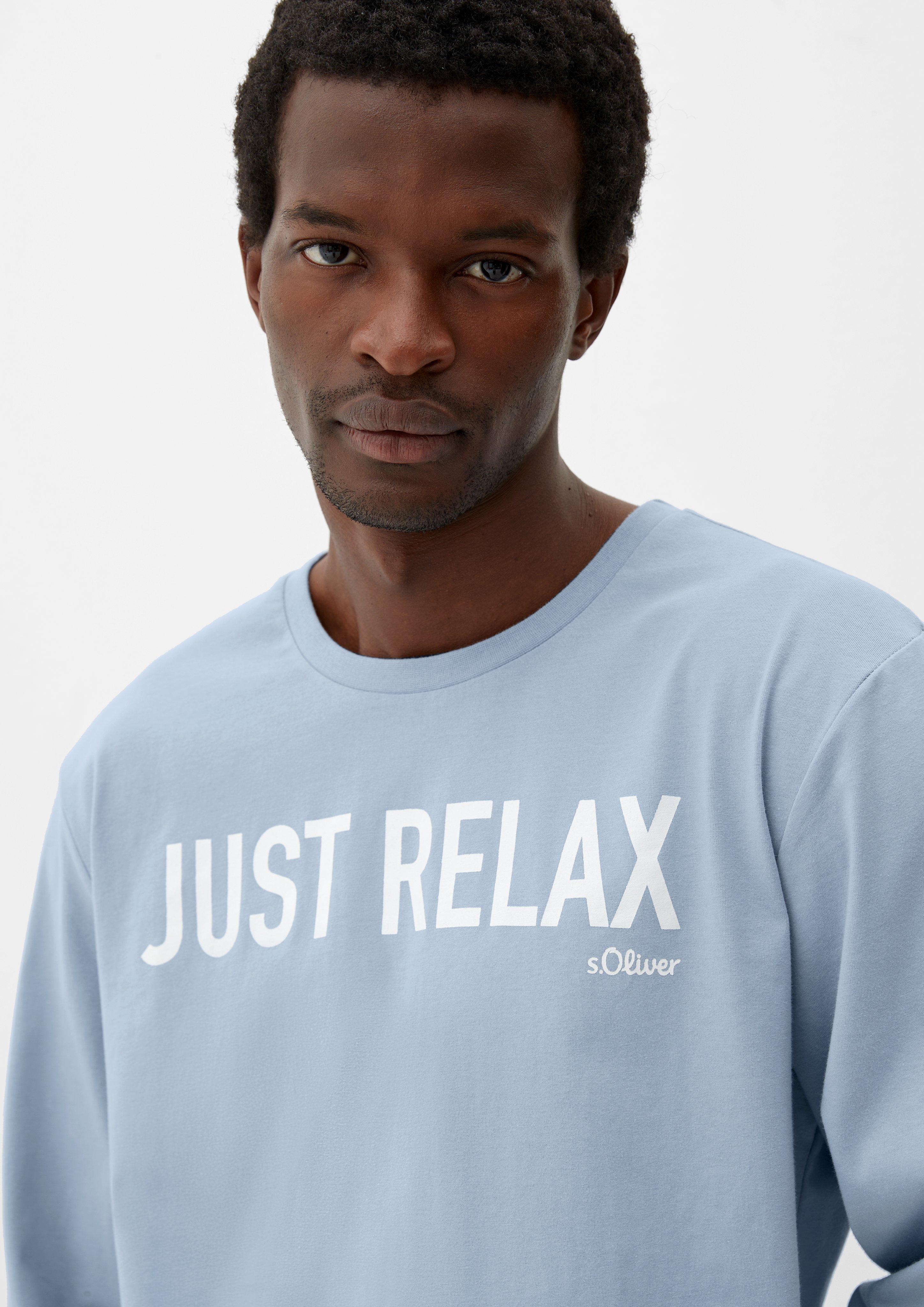 Pyjama-Shirt mit Schriftprint  6008389-5344