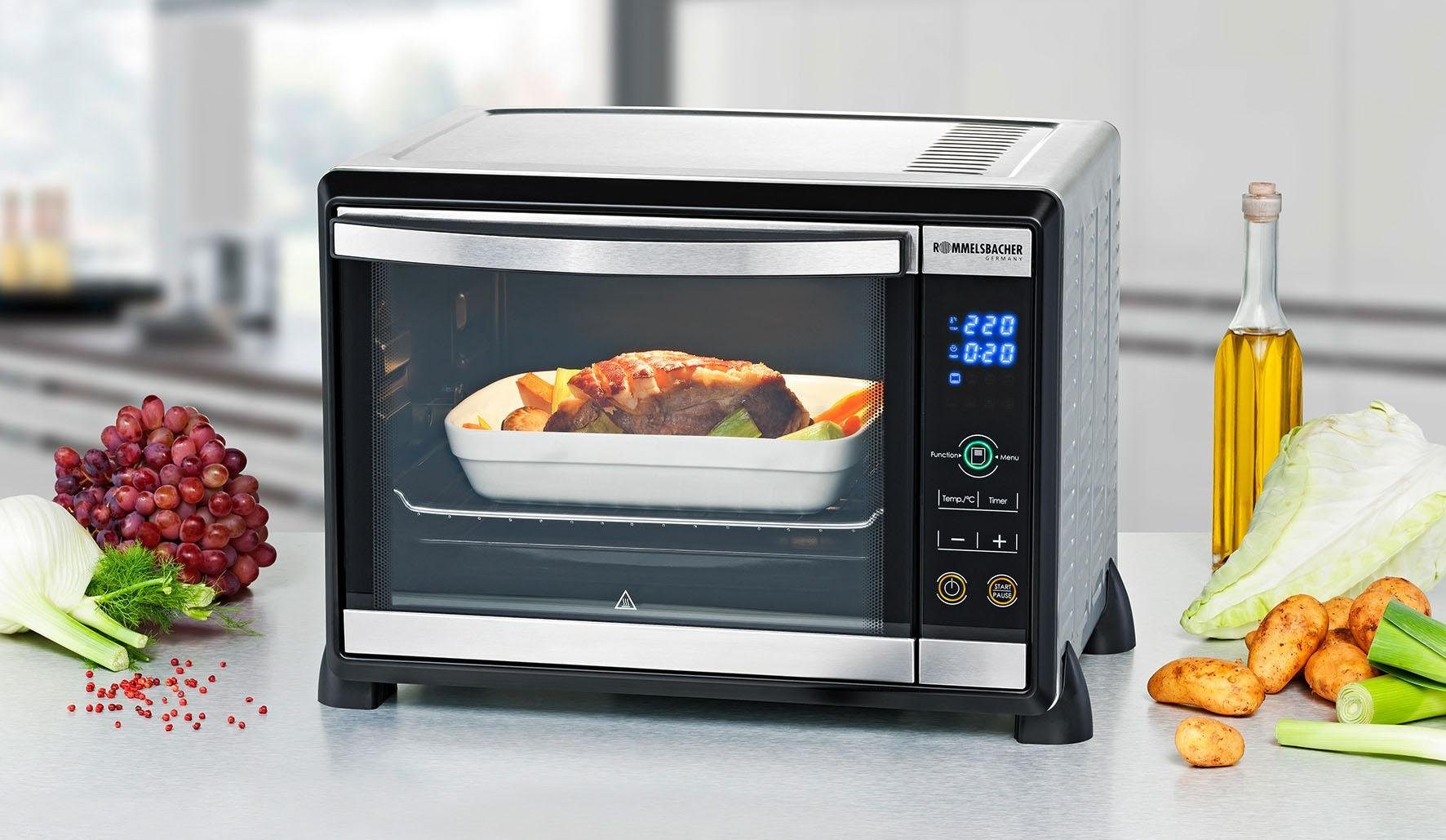 Rommelsbacher Minibackofen Elektronik Back & Grill Ofen BGE 1580/E