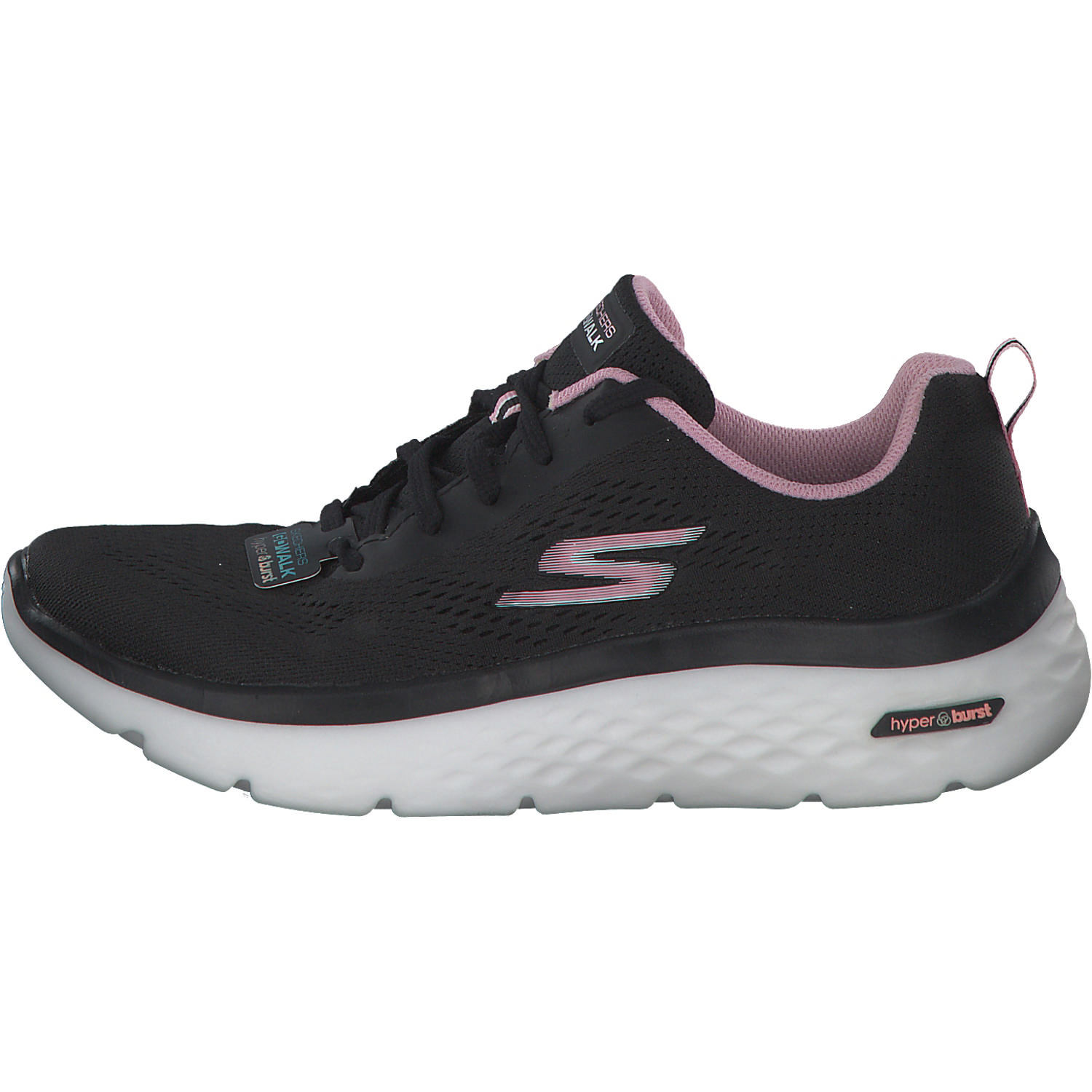 Skechers 124578, Sneakers Low, Damen, black/pink