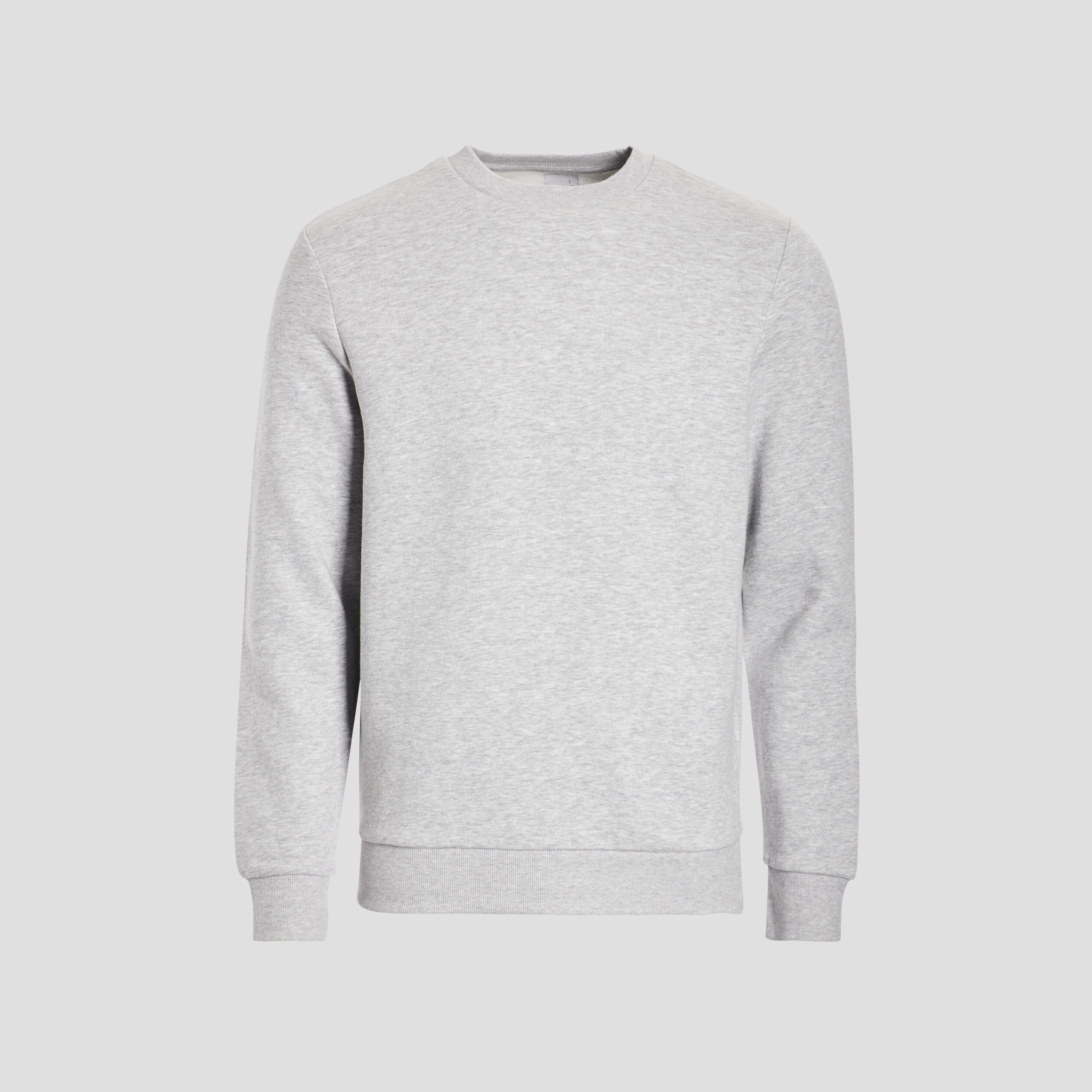 Sweat avec col rond gris clair homme | La Halle