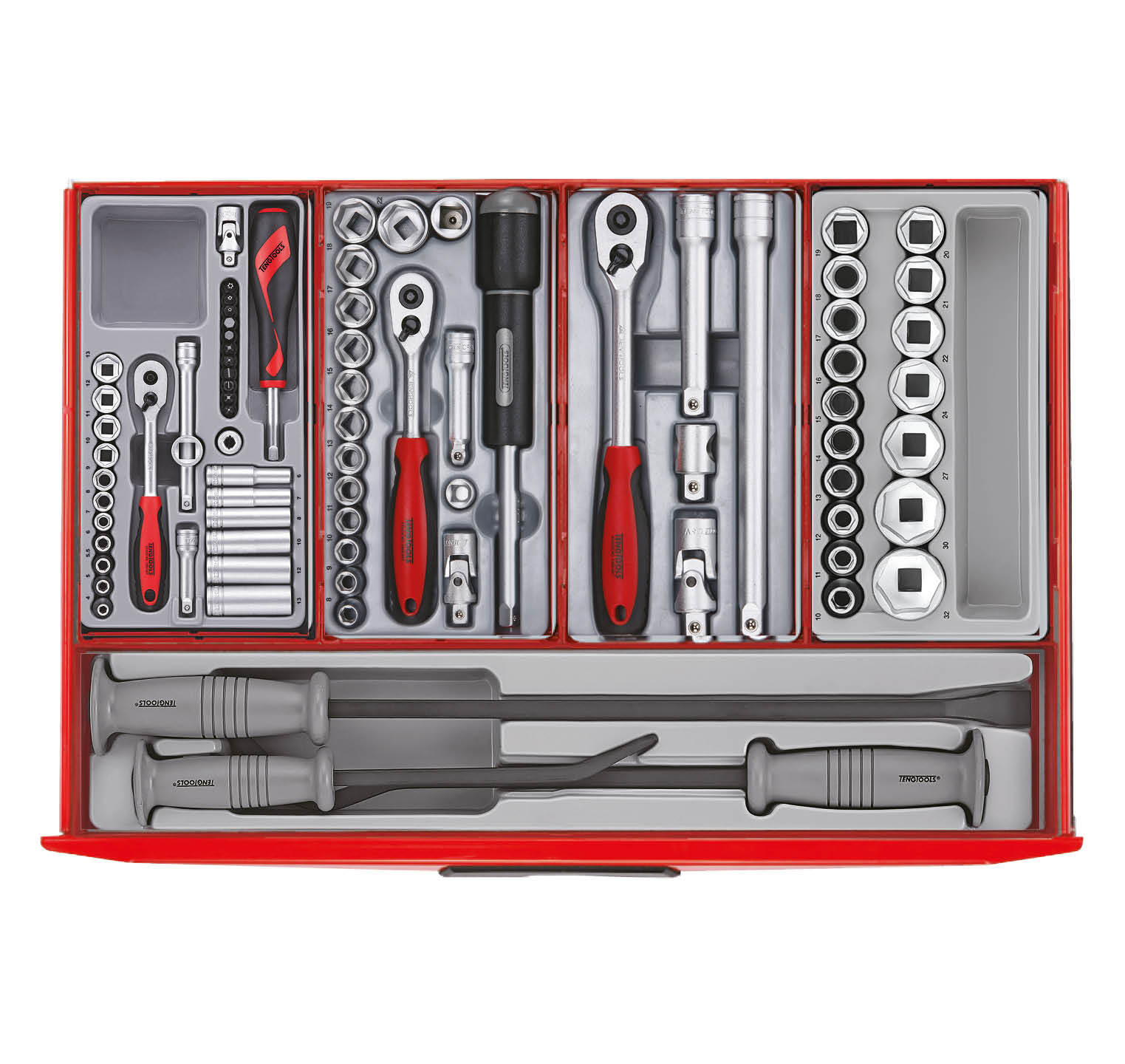 Teng Tools 122390197 TCMM498BL Сет алата црни midi master 19 фиока