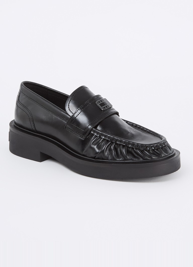 Tommy Hilfiger bőr mokaszin logóval