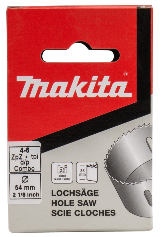 Makita priedai P-52607 skylių pjūklas 54 mm HSS bimetalinis, baltas