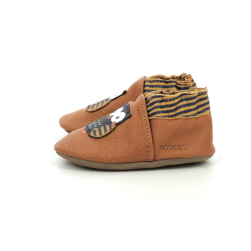 Chaussons cuir tannage vegetal Hibou Choux