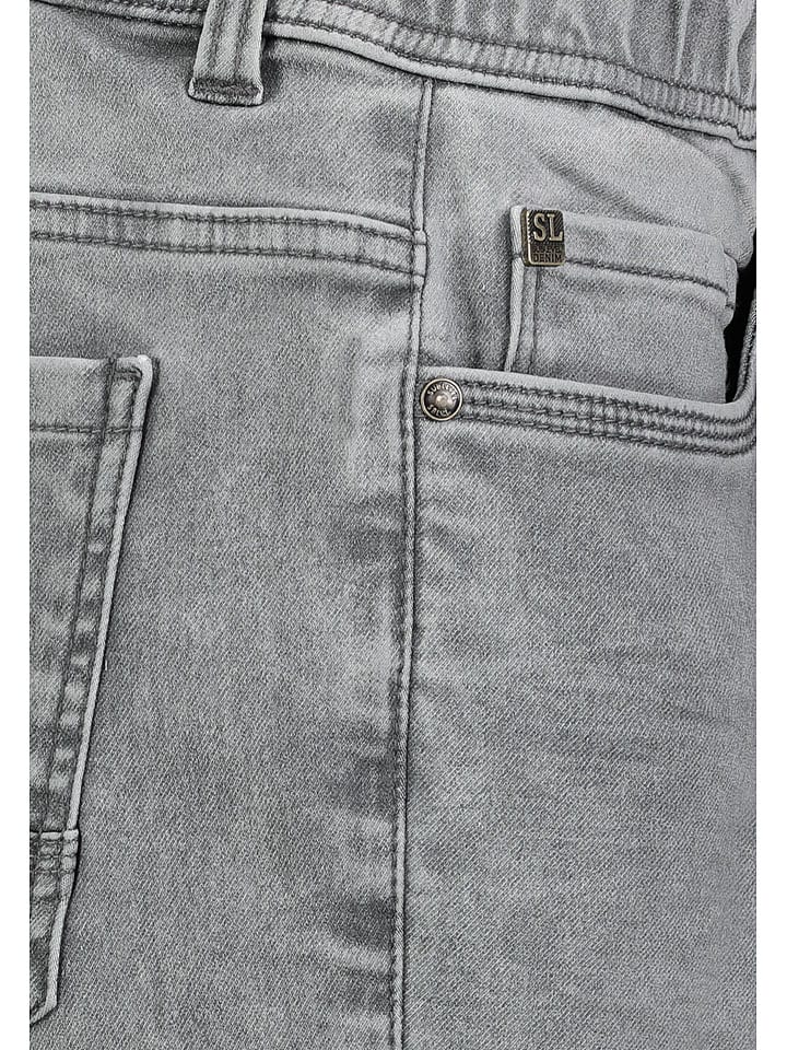 Sublevel Jeans-Bermudas in Hellgrau günstig kaufen