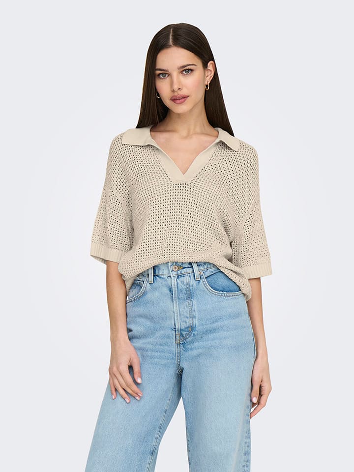JDY Pullover in Beige günstig kaufen