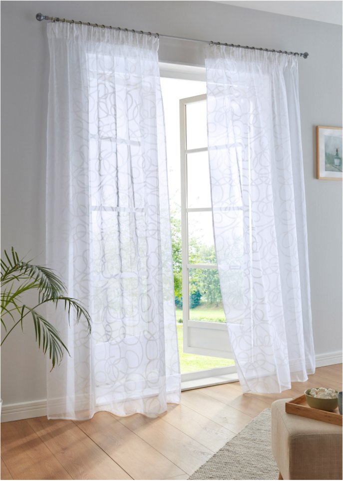 Gardine mit Druck (1er Pack)