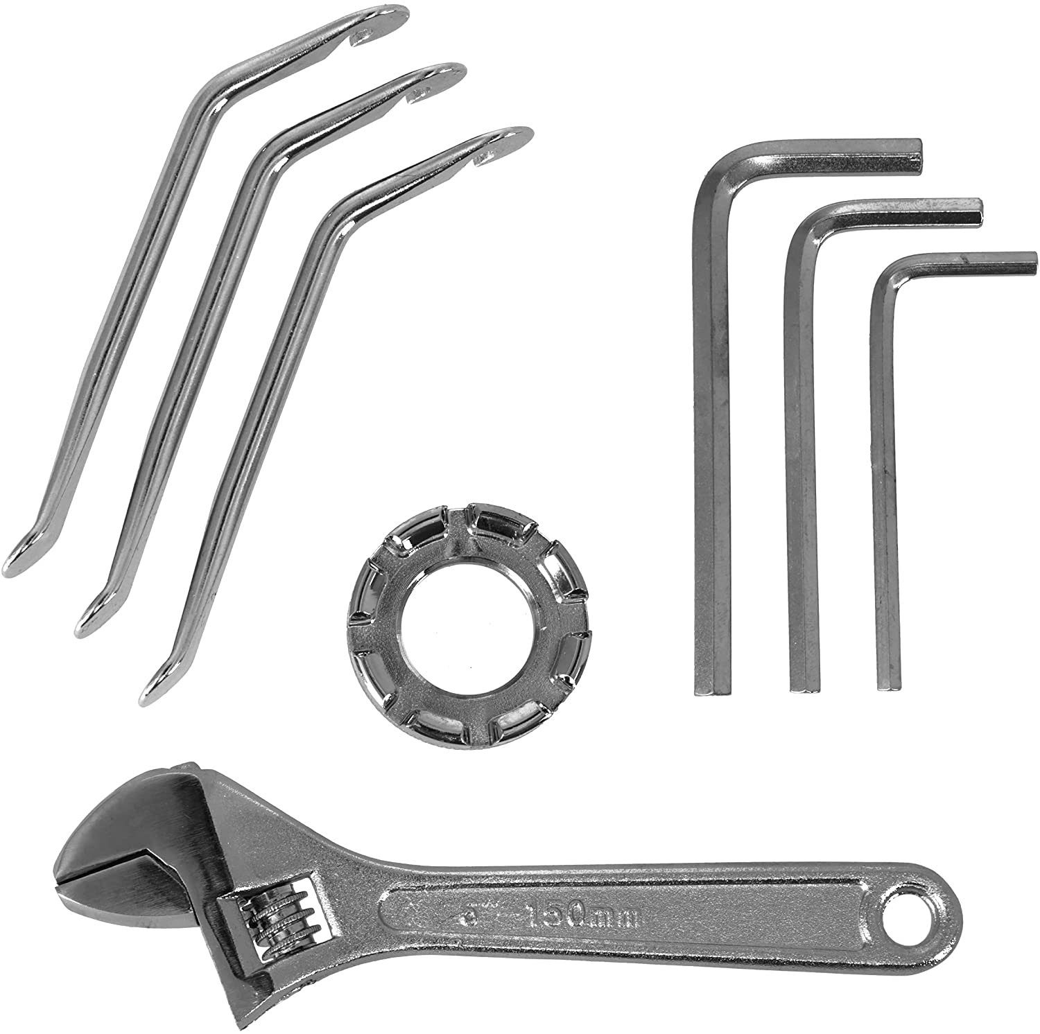 Lantelme Fahrradwerkzeugset Fahrrad Reperaturset Box, (Spar-Set, 12-St., inkl. Werkzeugtasche, 8308), Fahrrad-Reparaturset