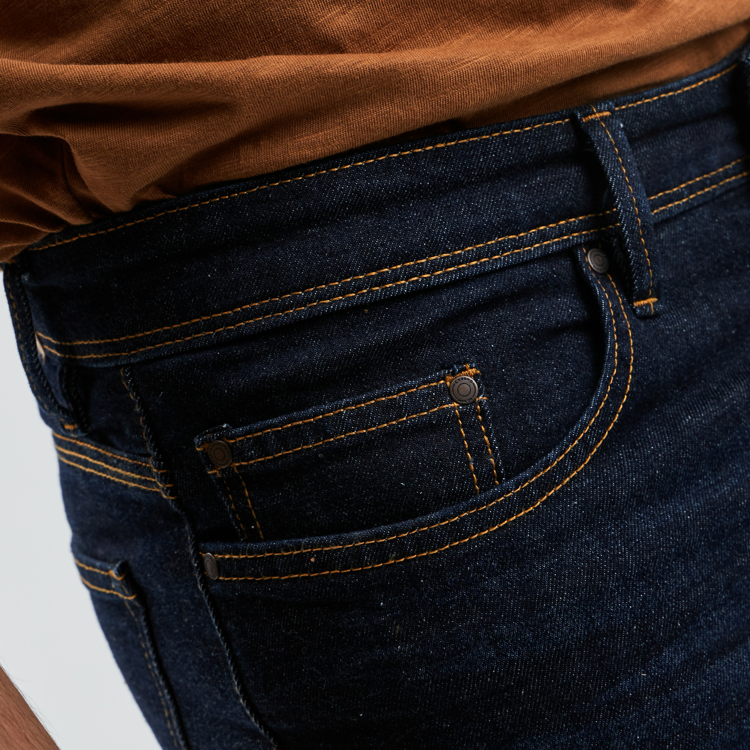 Jeans straight taille standard denim brut homme | La Halle
