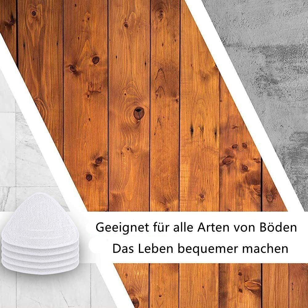 LETGOSPT Staubsaugerbeutel 6x Ersatzbezüge für Vileda Steam Dampfreiniger, Microfaserbezügen 100 Grad Hot Spray Steam Tücher