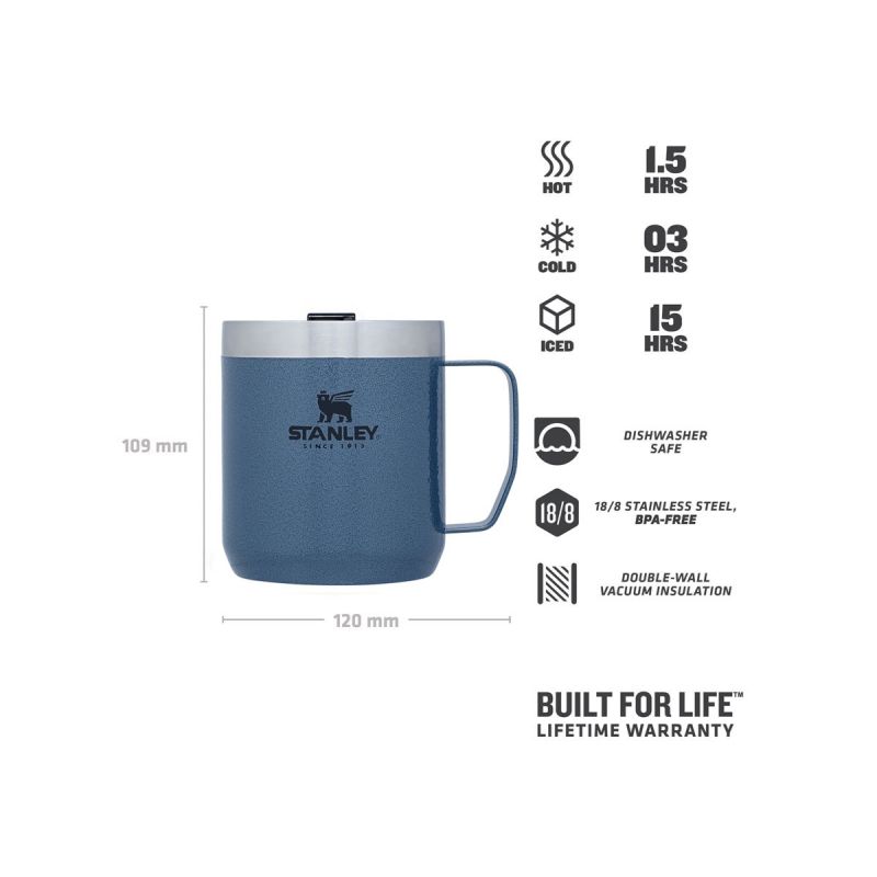 Stanley Classic Legendary Camp Mug 12oz \/350ml Hammertone Lake