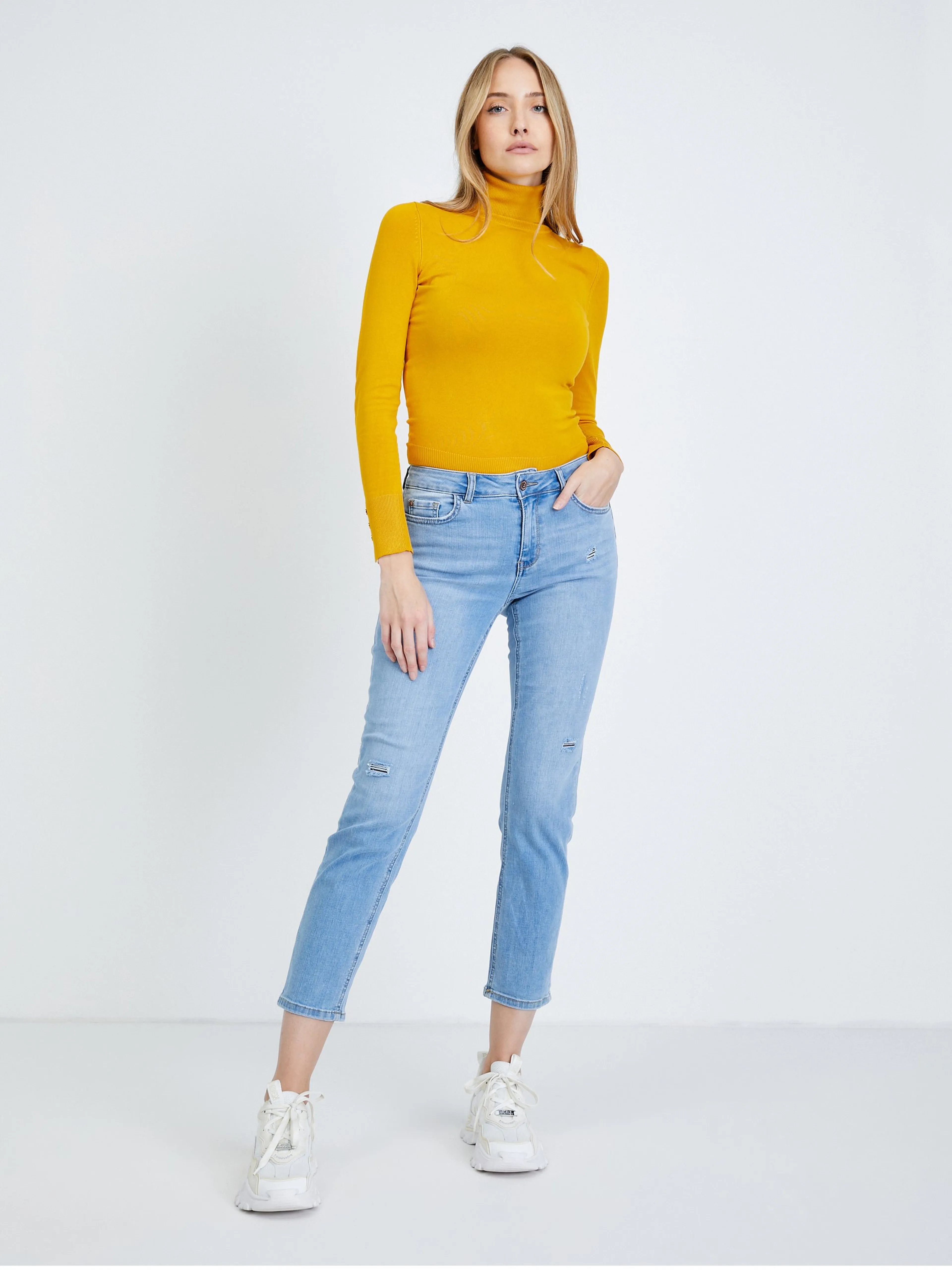Hellblaue Straight Fit Jeans ORSAY