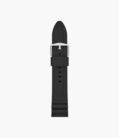 Fossil Silikonband für Herrenuhr 22 mm Schwarz