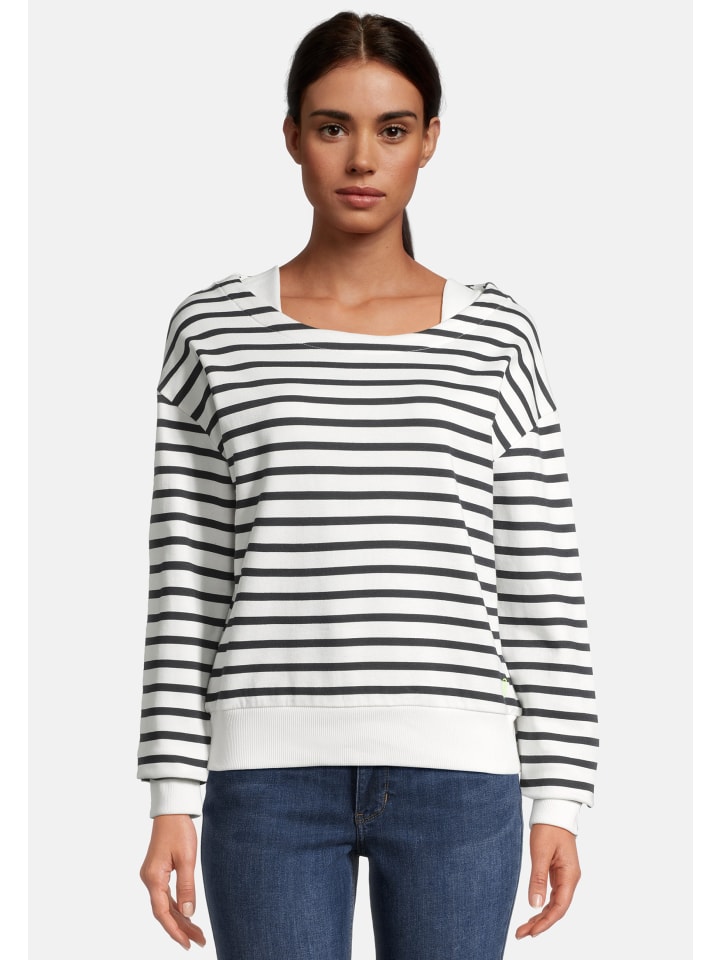 Salzhaut Sweatshirt LAFF in Navy Offwhite günstig kaufen