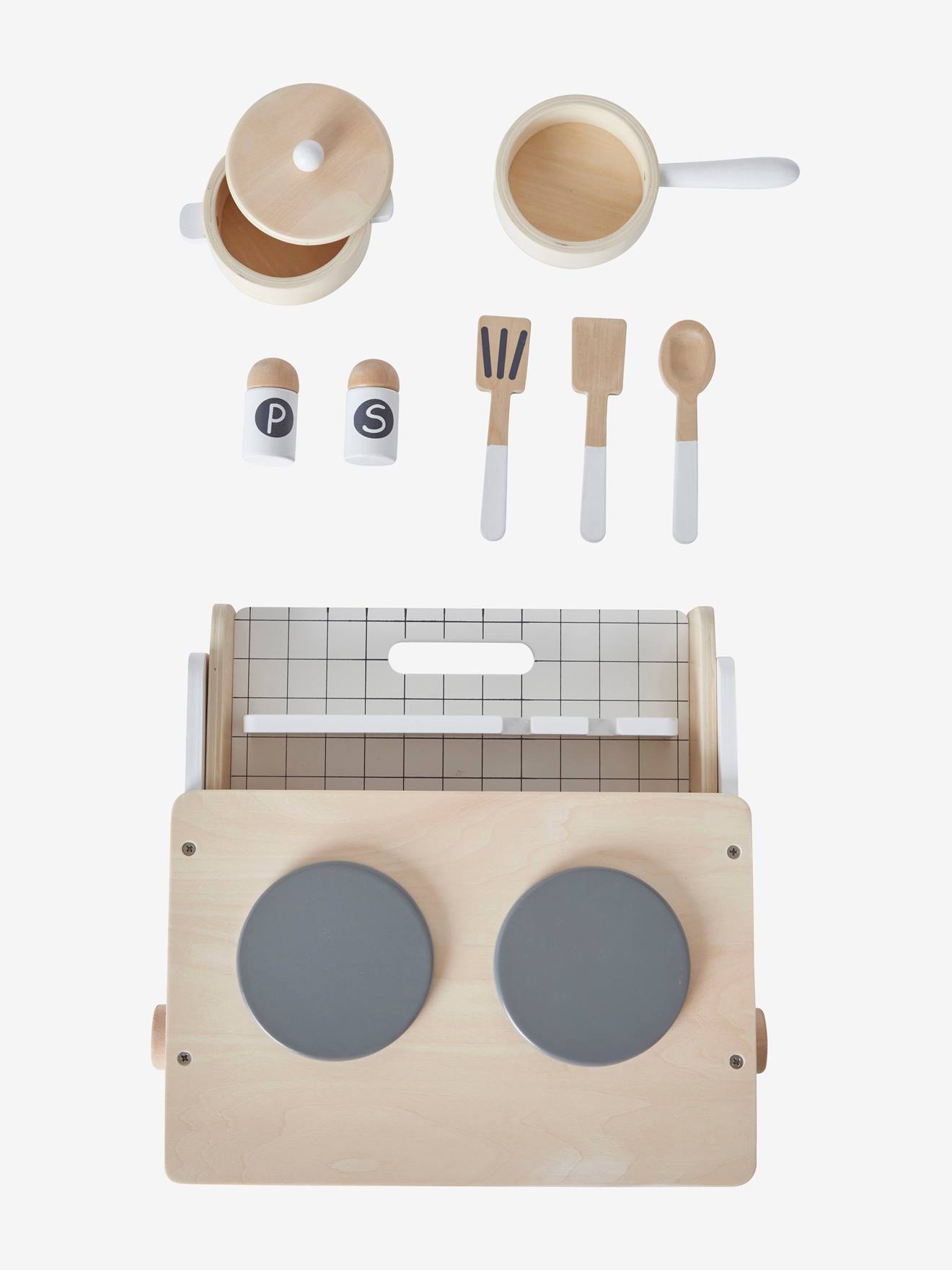 Cuisinette à poser en bois FSC® multicolore