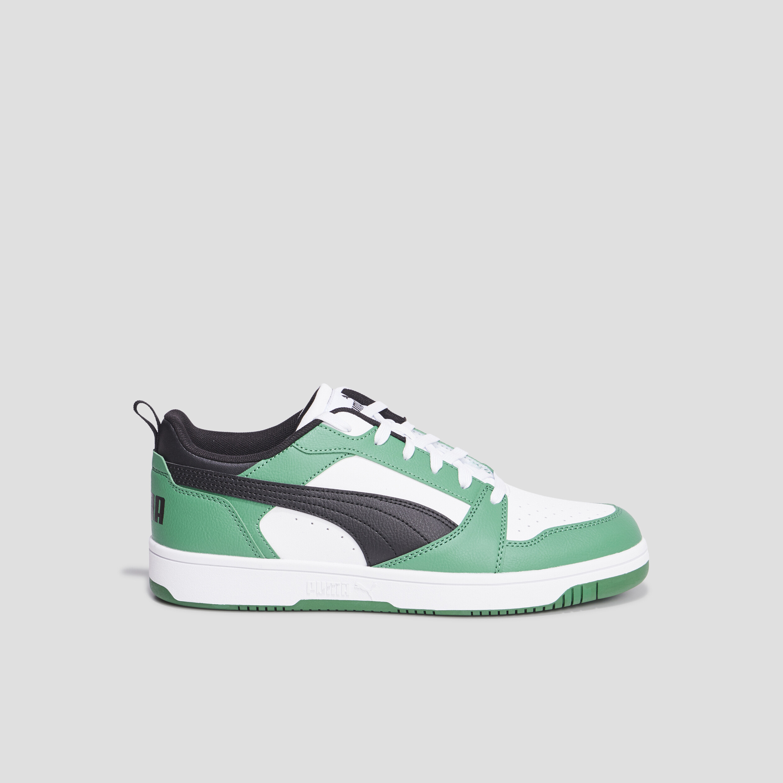 Tennis basses à lacets Puma Rebound V6 vert homme | La Halle