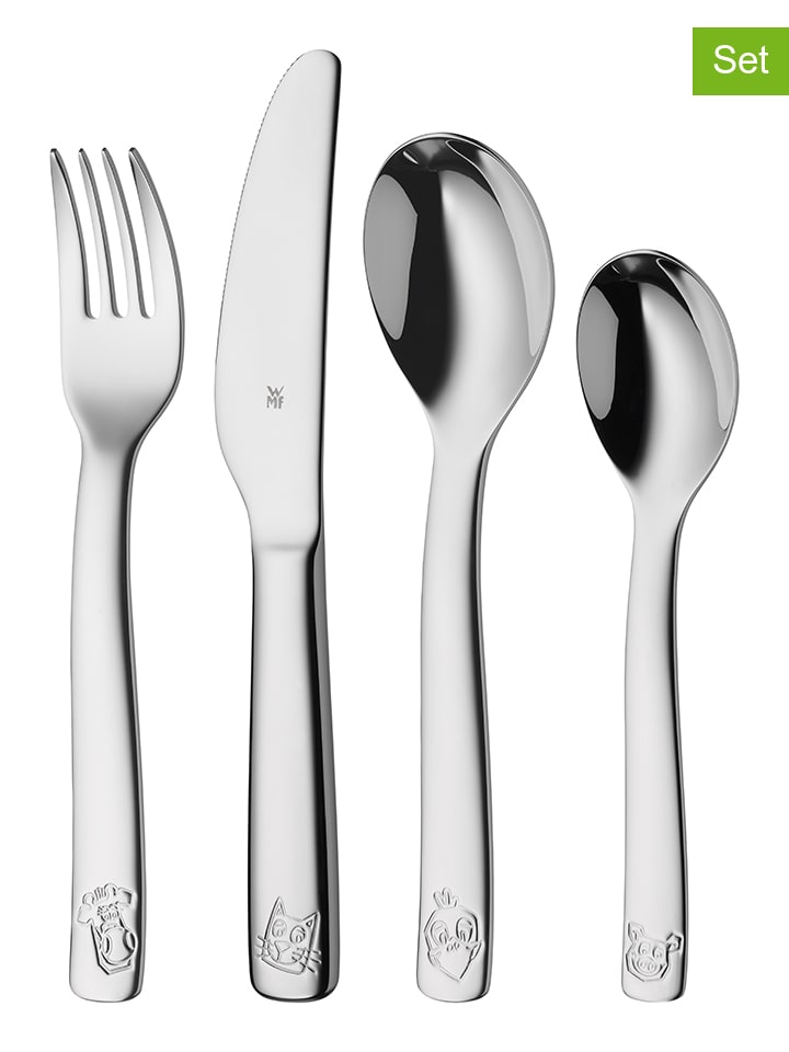 WMF 4tlg. Kinder-Edelstahl-Besteckset 