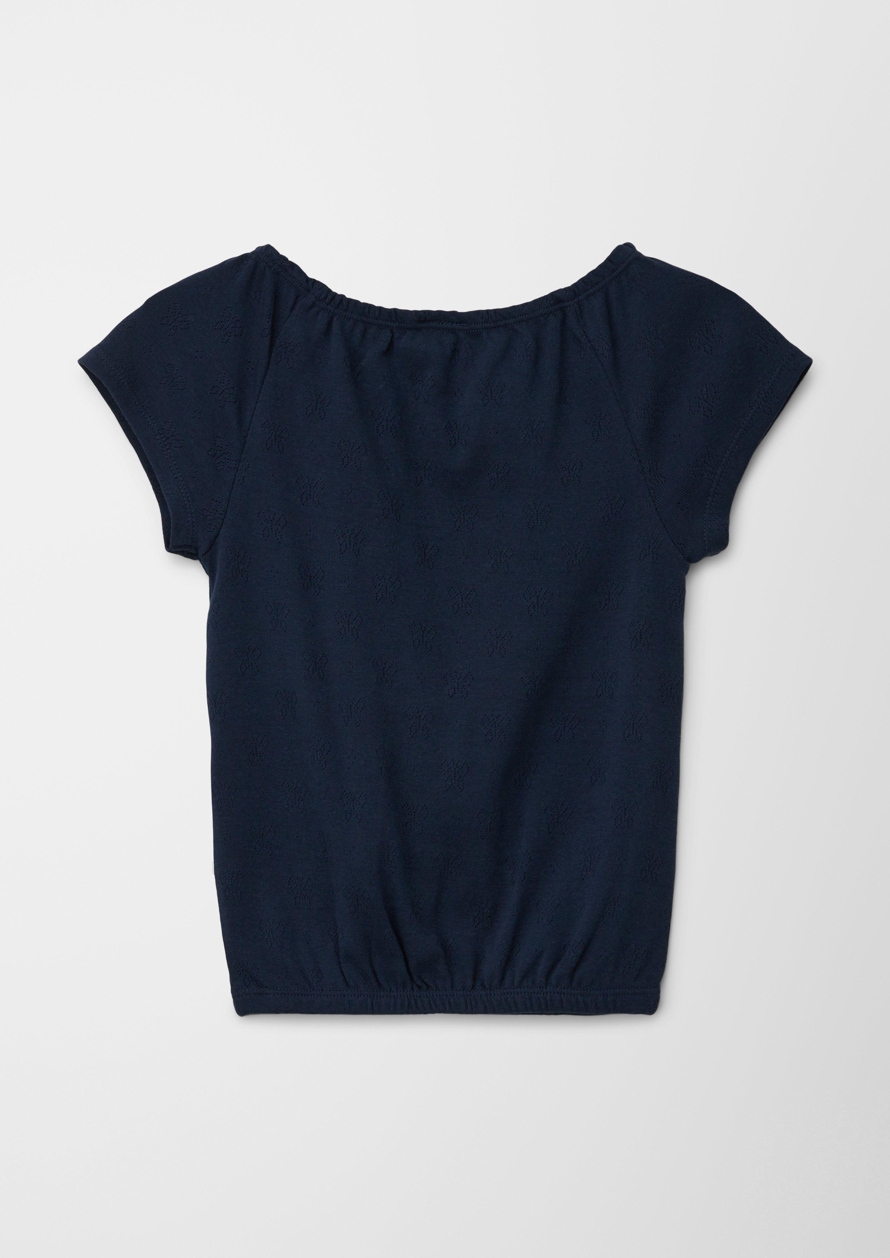T-Shirt mit Ajourmuster  2130403-5952