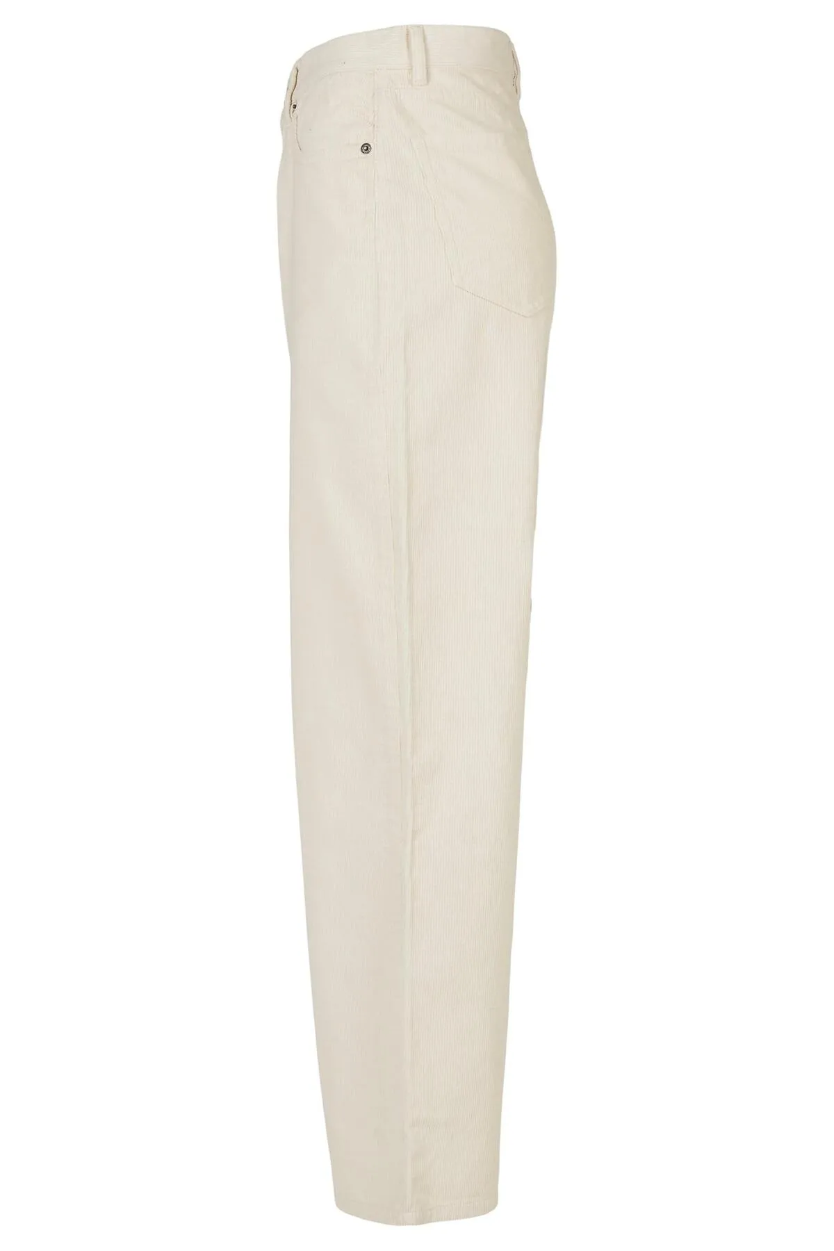 Urban Classics  Damen Cordhose im 90er-Jahre-Stil mit hohem Bund und weitem Bein