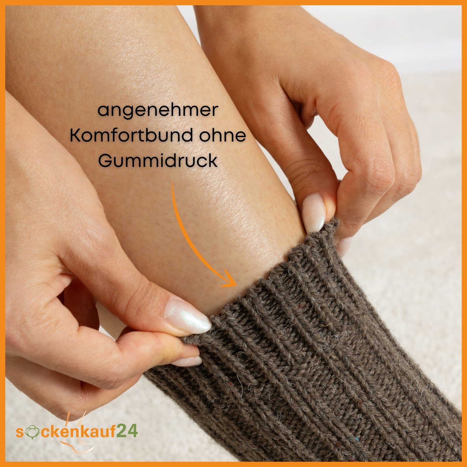 sockenkauf24 Norwegersocken 4 Paar Alpaka Socken Damen & Herren Wintersocken warm mit Wolle WP