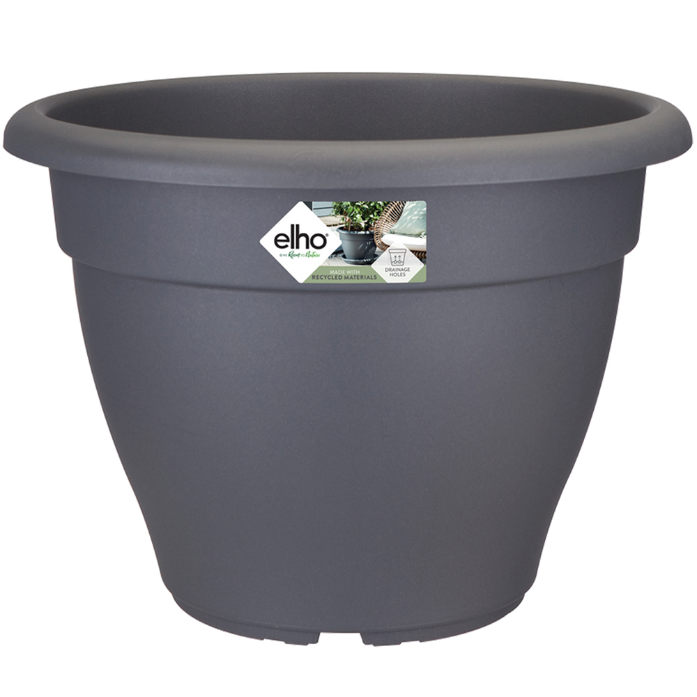 Casaria Deuba® Blumentopf Anthrazit 35x26cm 11,8L