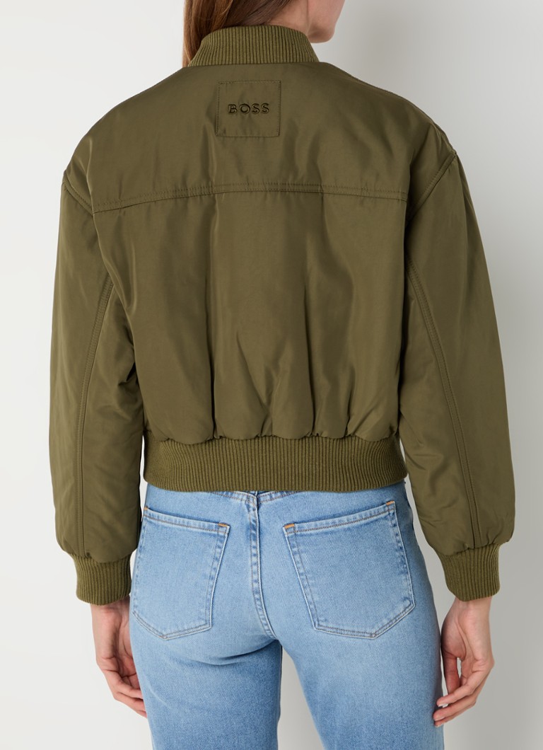 Jachetă bomber HUGO BOSS Pikomba cu buzunare laterale