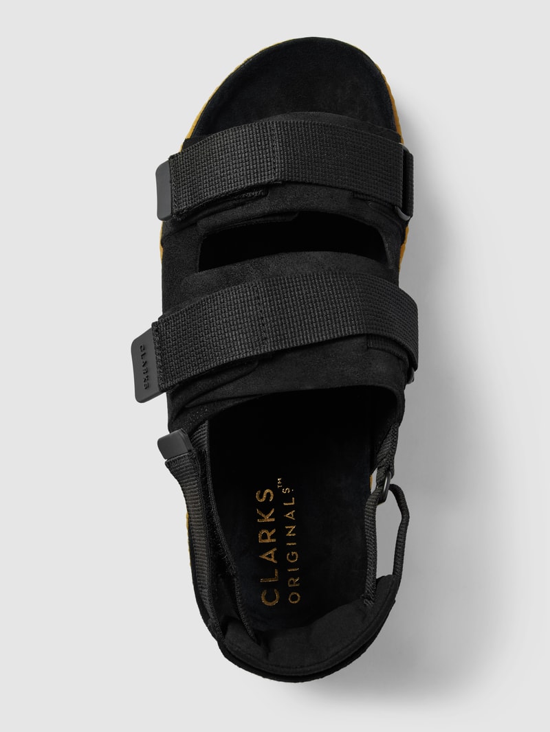 Sandalen mit Klettverschluss in schwarz