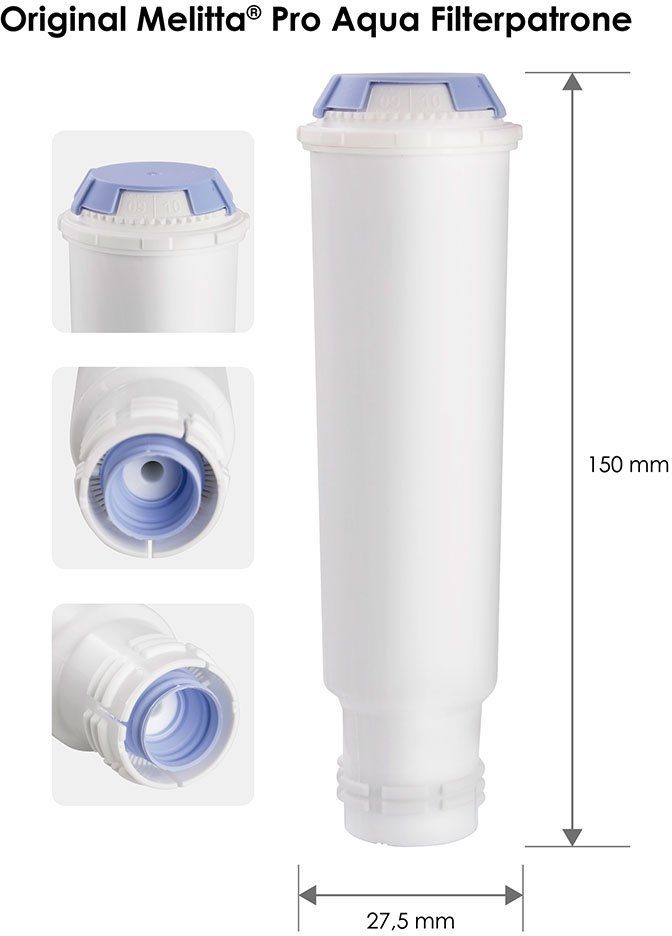 Melitta Wasserfilter PRO AQUA, Zubehör für Claris System in Kaffeevollautomaten