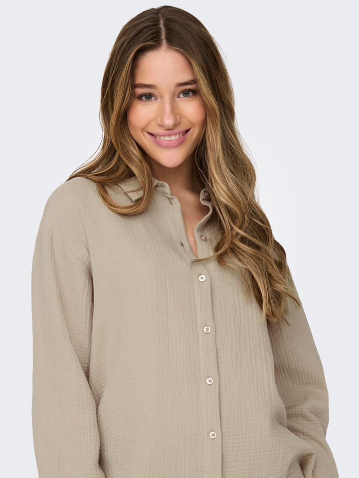 JDY Hemd in Beige günstig kaufen