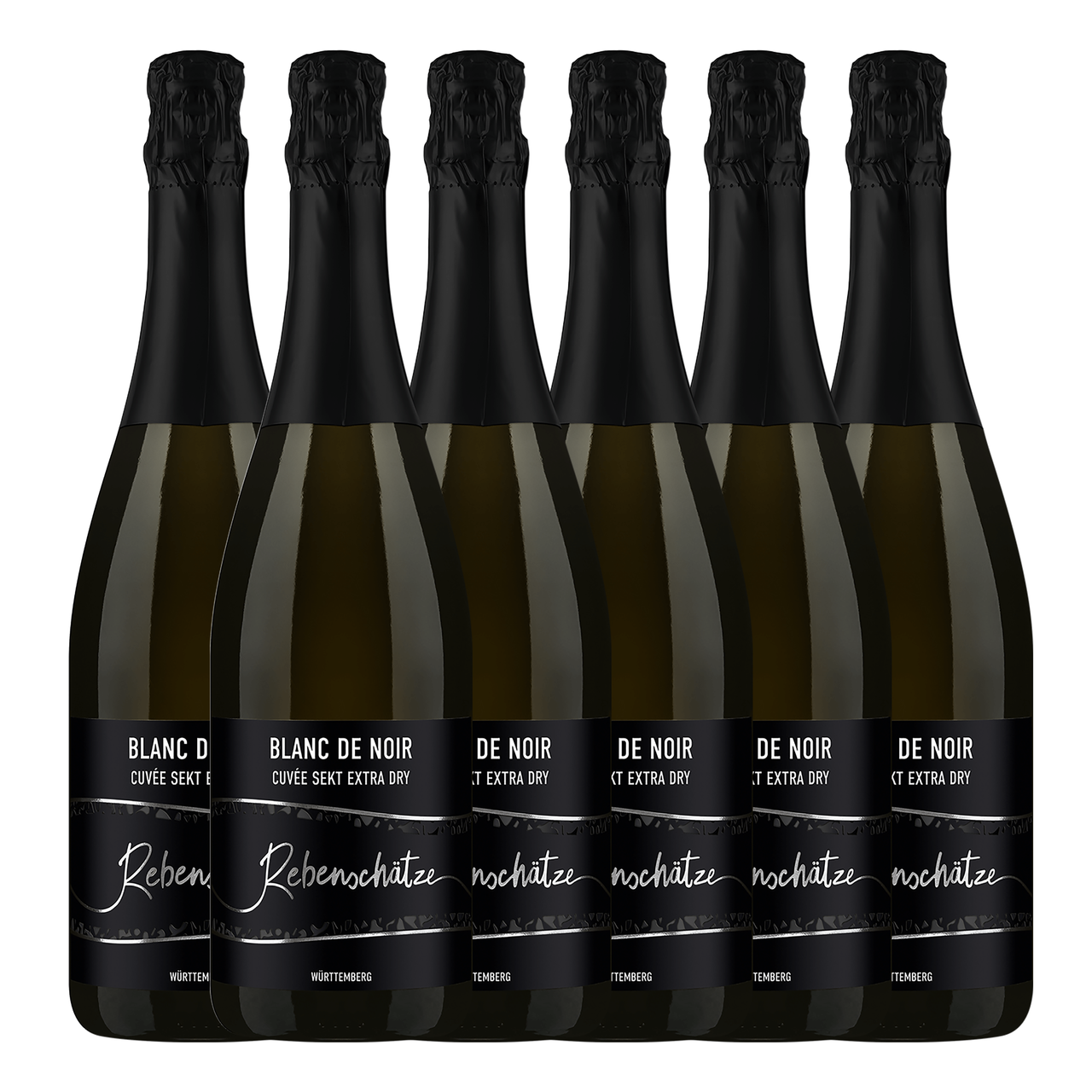 Württembergische WZG Rebenschätze Blanc de Noir Cuvée Sekt b. A. extra dry 0,75L 6er Karton