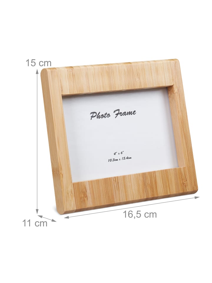 relaxdays Bilderrahmen in Natur - 10 x 15 cm günstig kaufen onesize