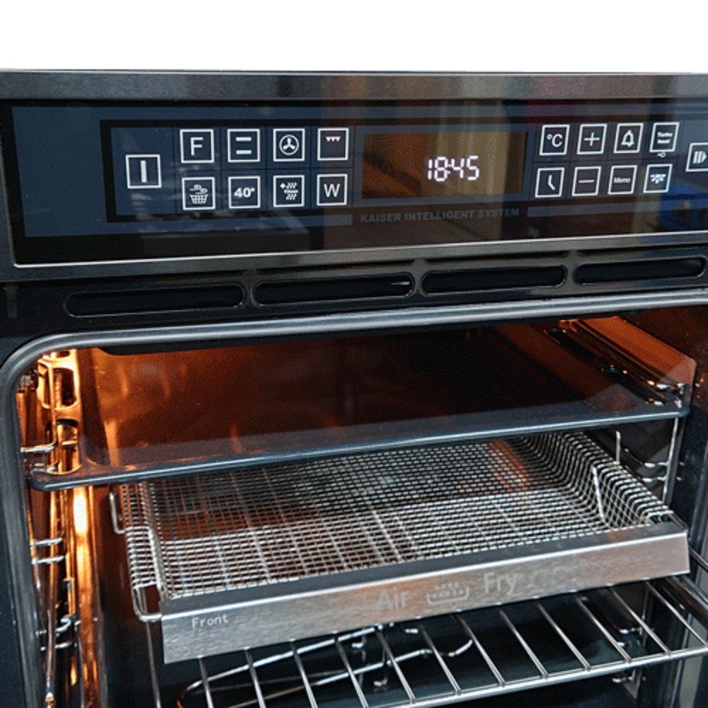 Kaiser Küchengeräte Backofen-Set EH 6306 RS+EM 6307 RS, Einbaubackofen,79L 15 Fkt. +Mikrowellen-Backofen, 45 cm