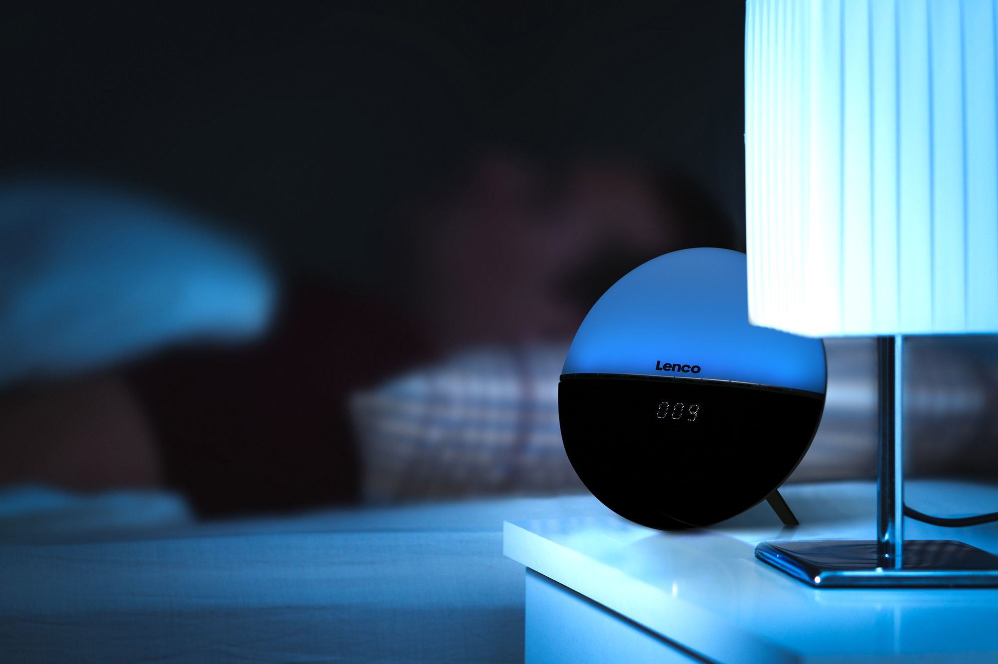 Lenco CRW-4BY FM-Radiowecker und Wake-up Light