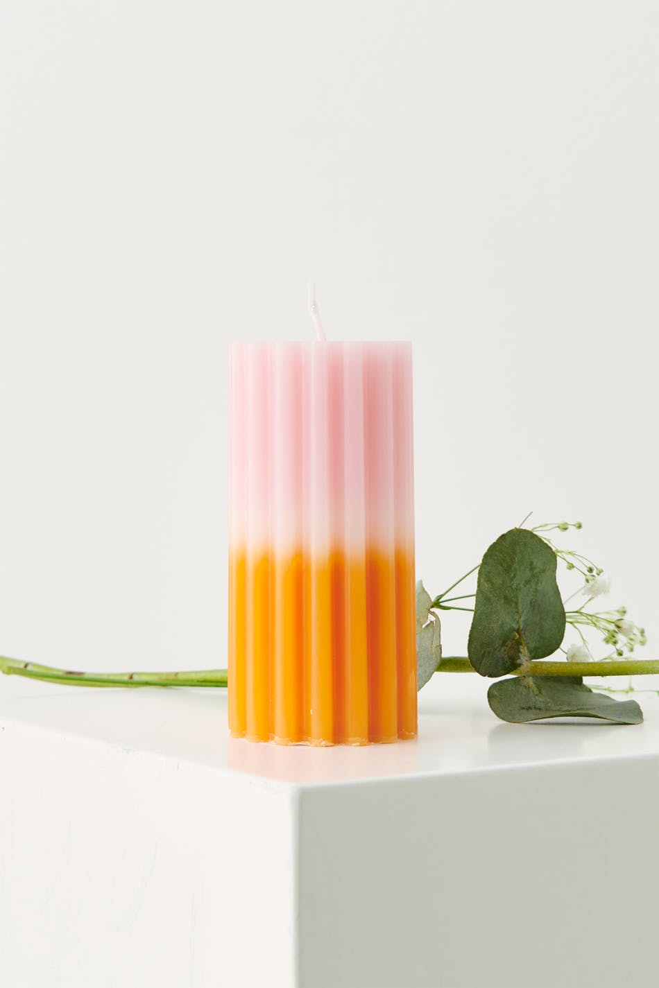 Three coloured candle
