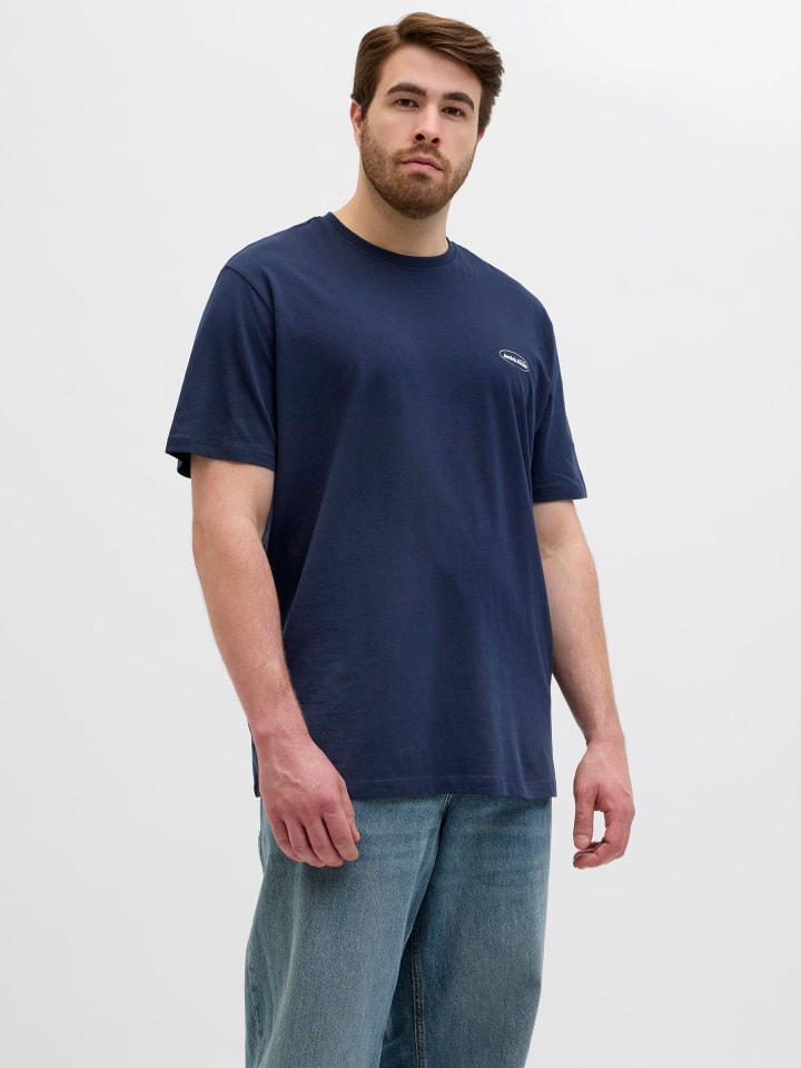 JACK & JONES PLUS T-shirt in Navy Blazer günstig kaufen