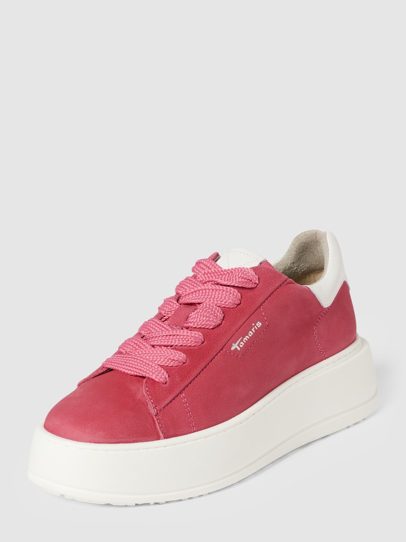 Sneaker mit Label-Details Modell 'Pink' in pink