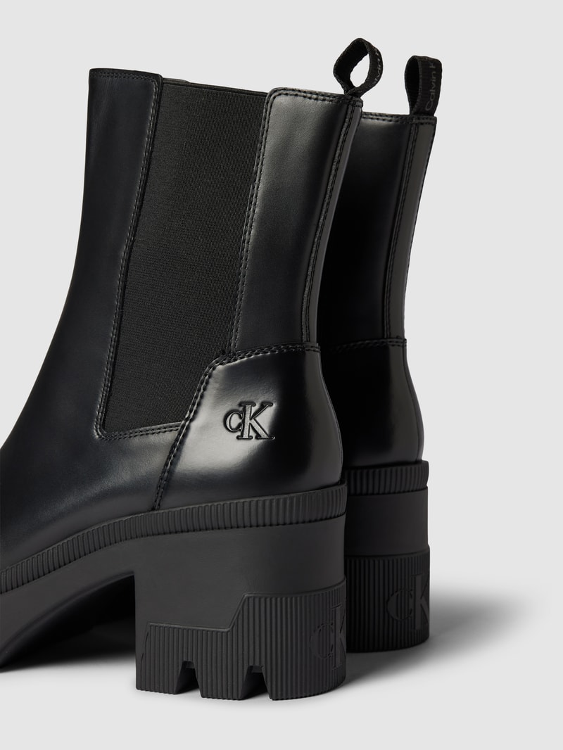 Chelsea Boots mit Blockabsatz Modell 'CHUNKY HEELED' in black