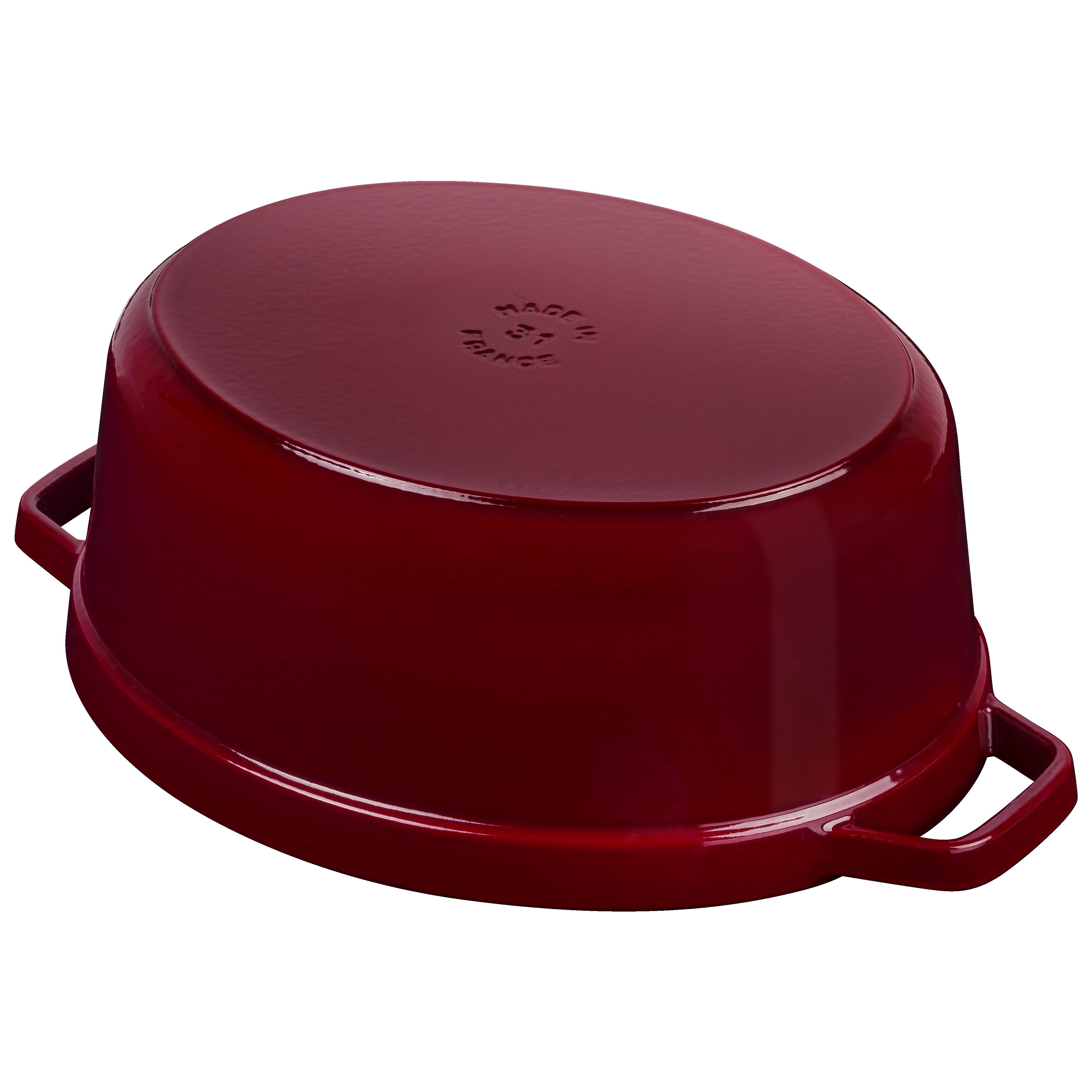 Cocotte 31 cm, oval, Bordeaux, Gusseisen