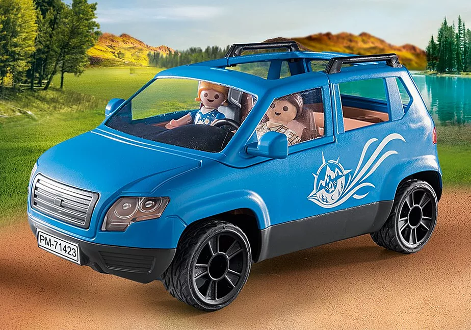 Wohnwagen mit Auto