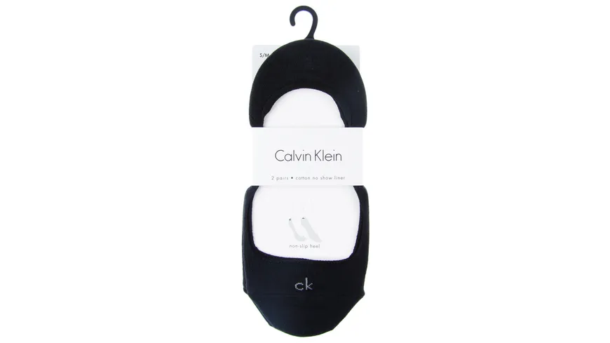 Calvin Klein Damen Füßlinge 2er Pack schwarz