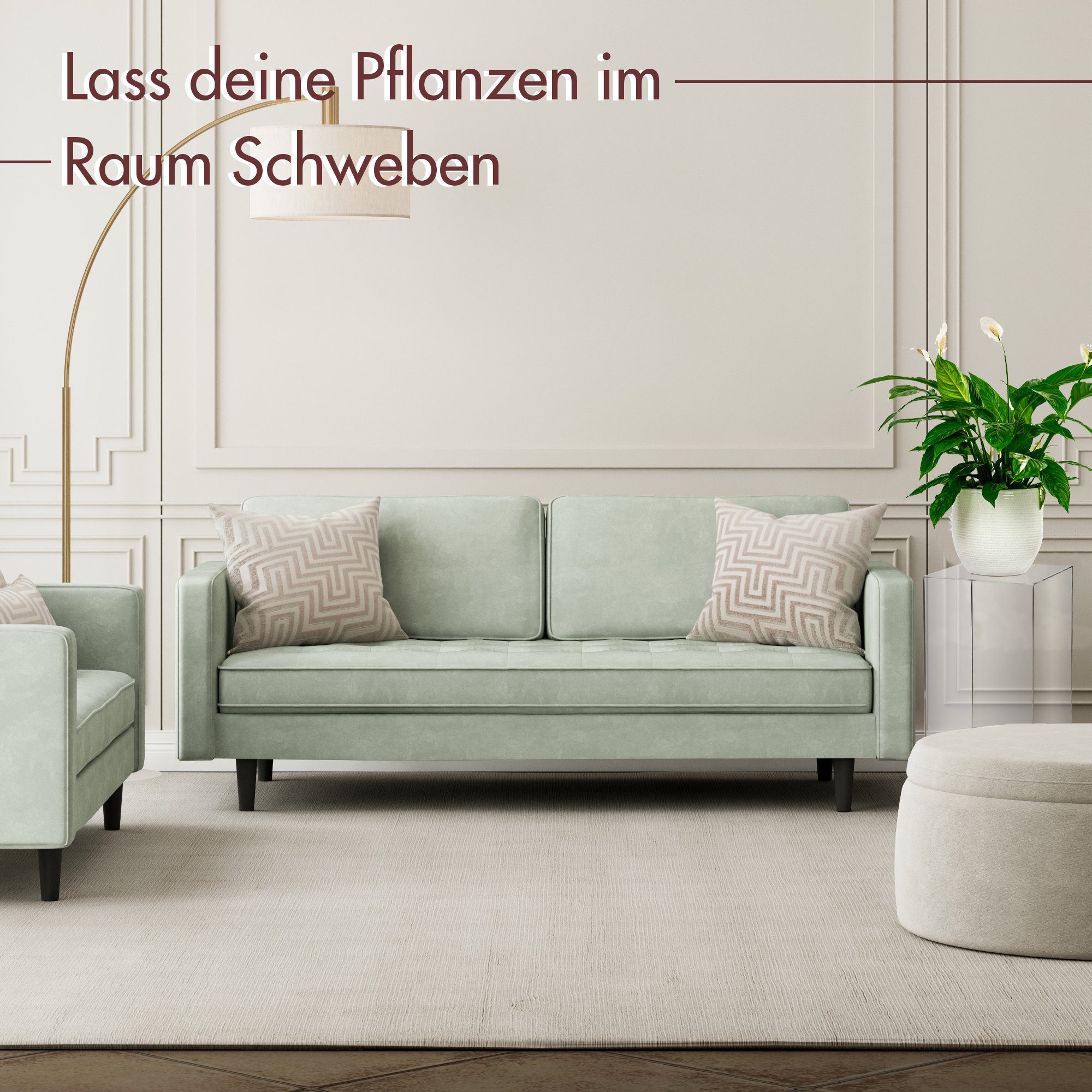 StarK Blumenständer Klare Acrylglas Dekosäule -Premium Pflanzenständer belastbar bis 30kg, Arcylglas